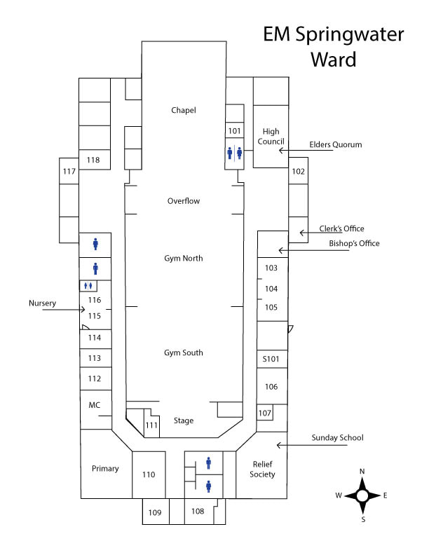 Stake center building map